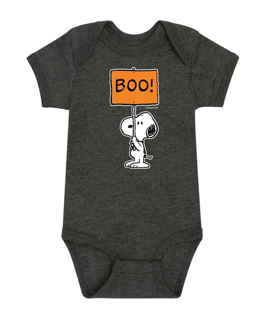 HYBRID APPAREL - Peanuts - Snoopy Boo Sign - Infant Baby One Piece