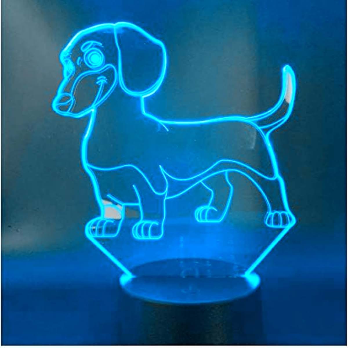 Jinnwell 3D Dog LED Night Light Lamp 16 Color Changing (photo 4)