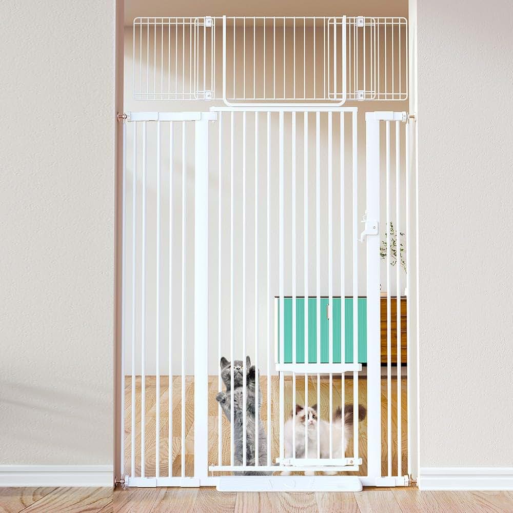 BabyOneStop Comomy 71-Inch Extra Tall Pressure Mounted Pet Gate