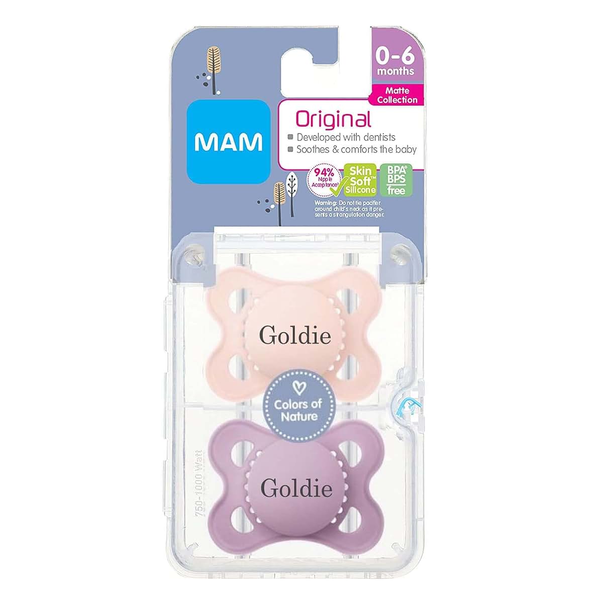 Personalized Pacifier by Pacidoodle Customize Now (Pink 0-6) (photo 4)