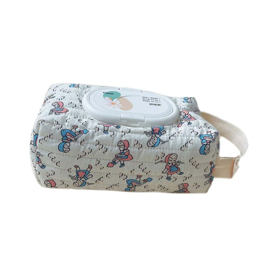 FeiYeup Cotton Baby Wipes Dispenser With Patterned Design