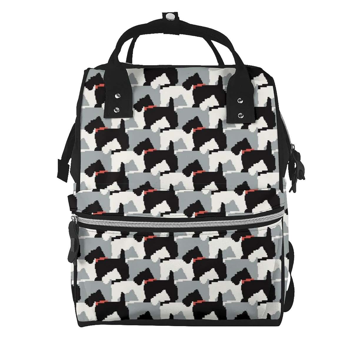 DDHSKDG Black Scottie Dogs Large Capacity Mummy Maternity Bag Diaper Backpack