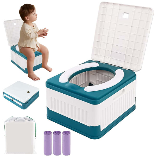 SZBOB Portable Potty Seat for Toddler Travel, Foldable Training Toilet Seats