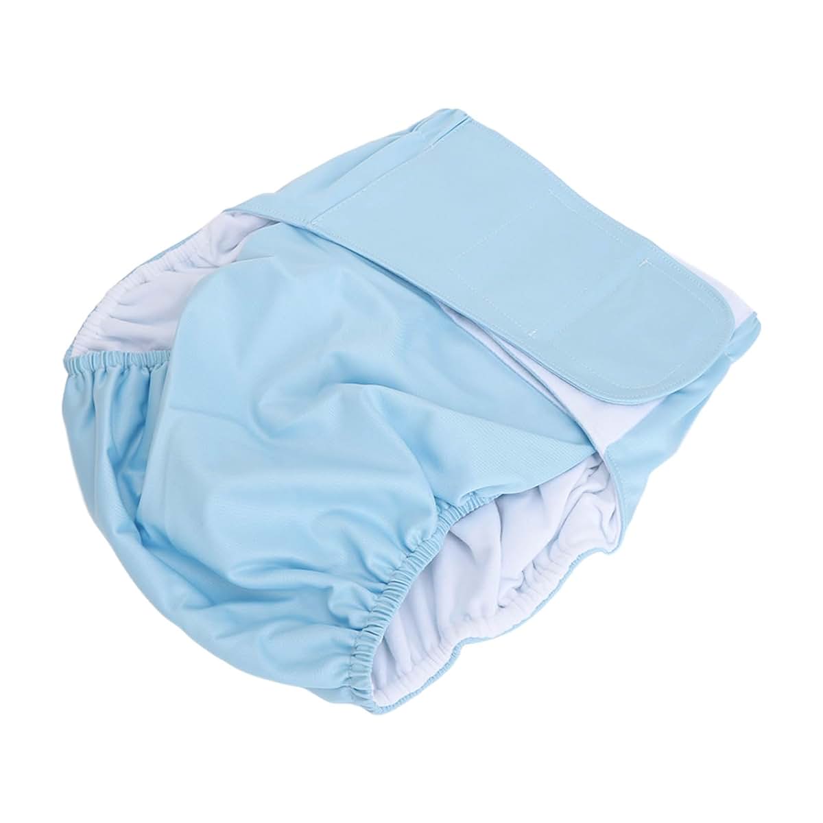 Adult Cloth Diaper Underwear High Absorption Reusable Leak Proof Light Blue