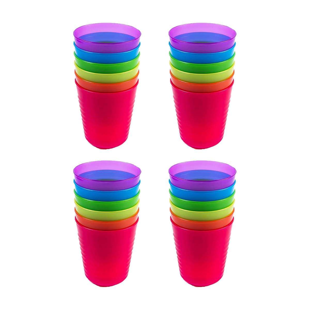 Cuddly Hippo Tumblers, 24 Break Resistant Reusable Cups