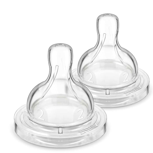 Philips Avent Anti-Colic Baby Bottle Flow 2 Nipple, 2 Pack