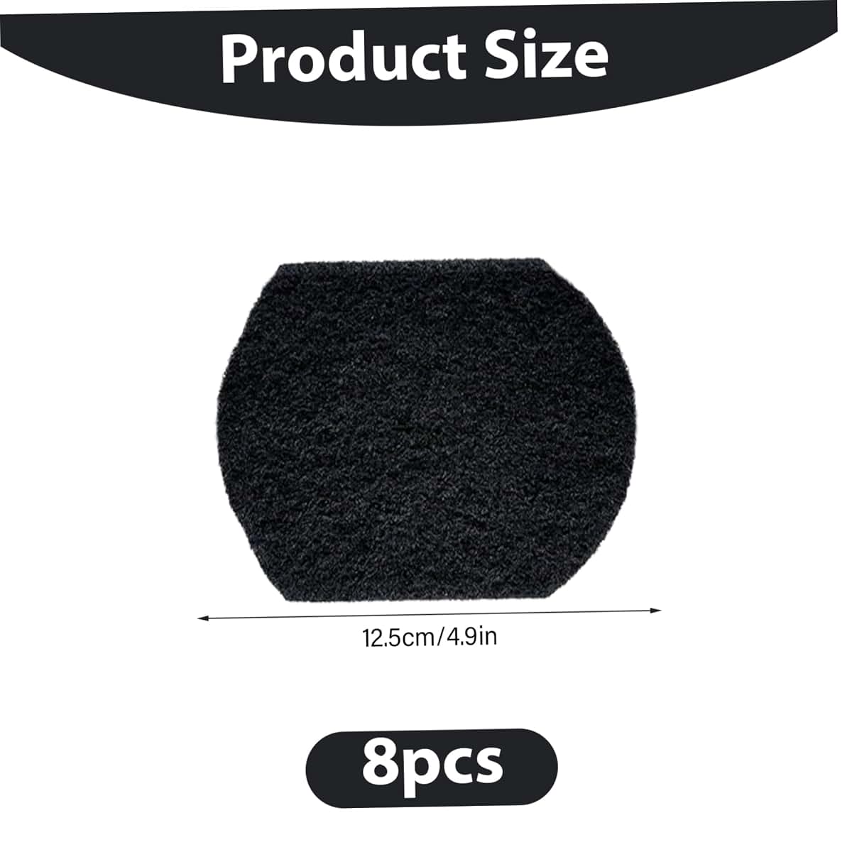 Monetais 8Pcs Diaper Pail Deodorizer Activated Charcoal Filters (photo 3)