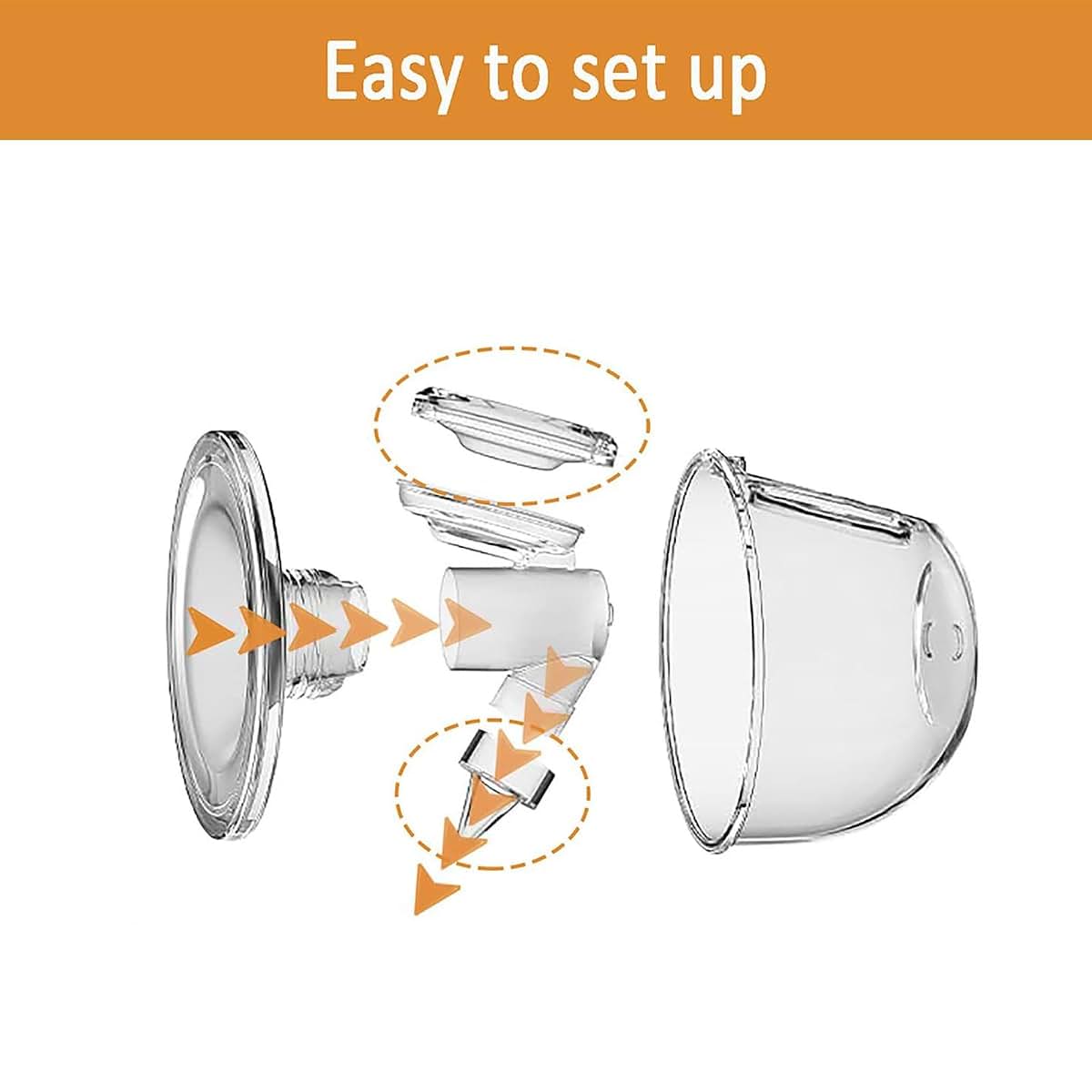 Silicone Duckbill Valves and Diaphragms Set for Wearable Breast Pumps