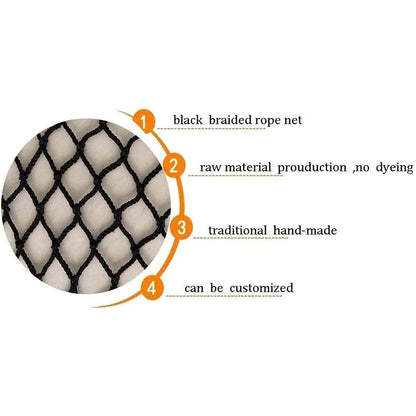 Nylon Rope Net For Balcony Stairs 8cm Mesh 1x10m