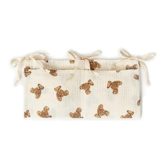Psdndeww Baby Storage Bag Hangings Organize with 2 Pockets Access Solution Baby Item Organize Bag for Diapers &