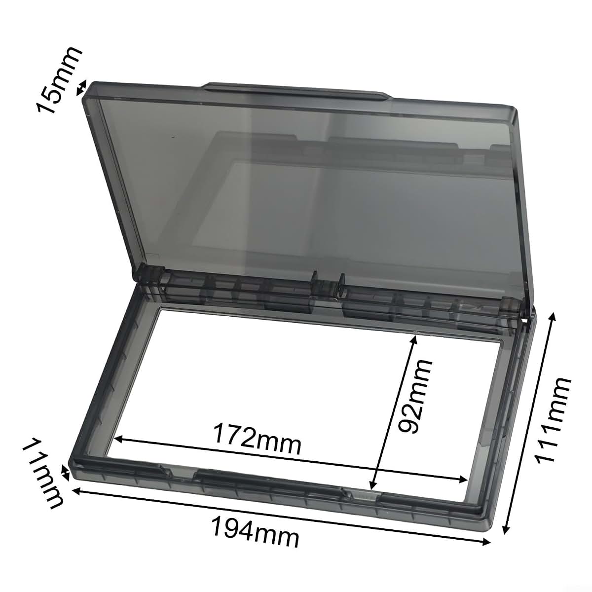 Drivstraw For Ultra Thin Wall Switch Cover for Type 86 Socket, Clear PC Electrical Faceplate with Waterproof Child (photo 3)