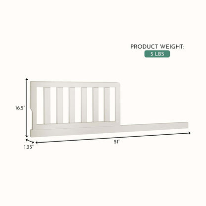 Evolur Toddler Guard Rail, Ivory Lace