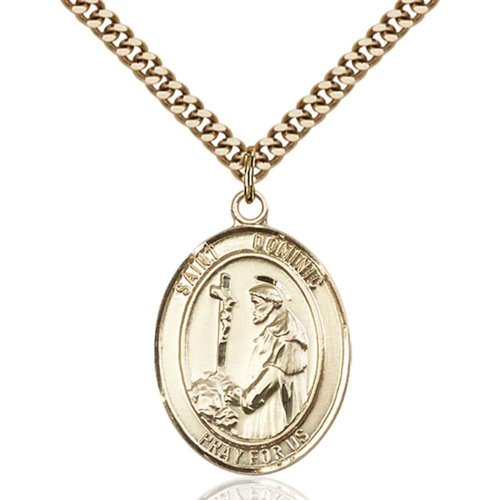 Bonyak Jewelry Hand-Crafted Oval Medal Pendant in 14kt Yellow Gold-Filled