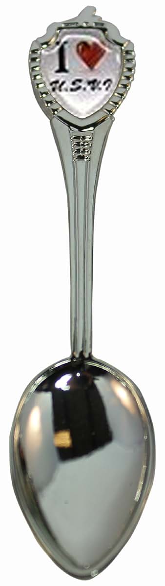 646_SP Souvenir Spoon I Love US Virgin Islands - Silver Zinc Alloy