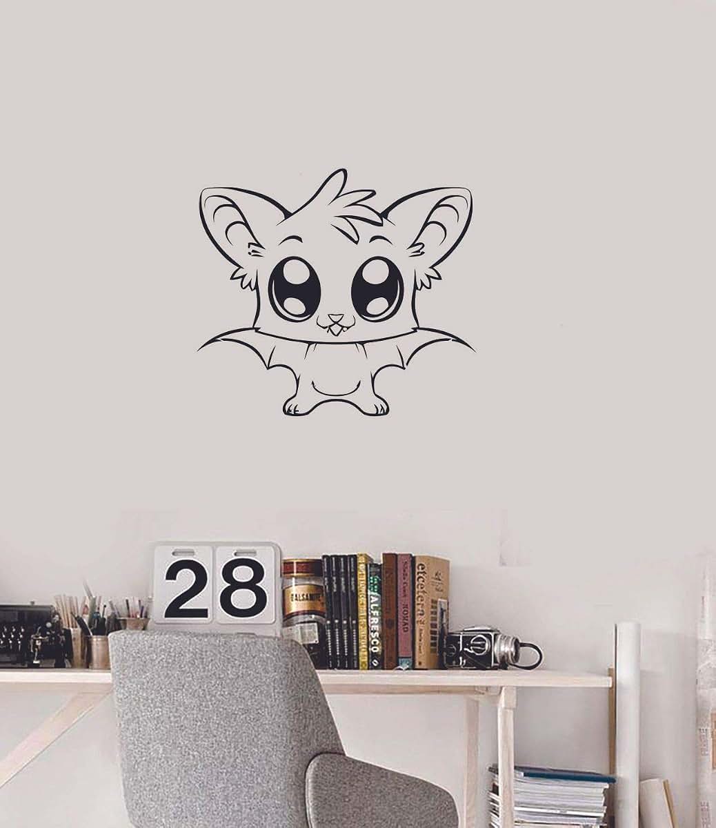 All Things Valuable Cute Baby Bat Bats Animals Wall Sticker Art Decal