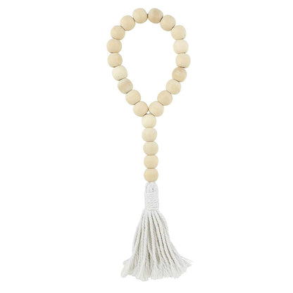 Stephan Baby Looped Wood Bead Nursery Garland, Natural