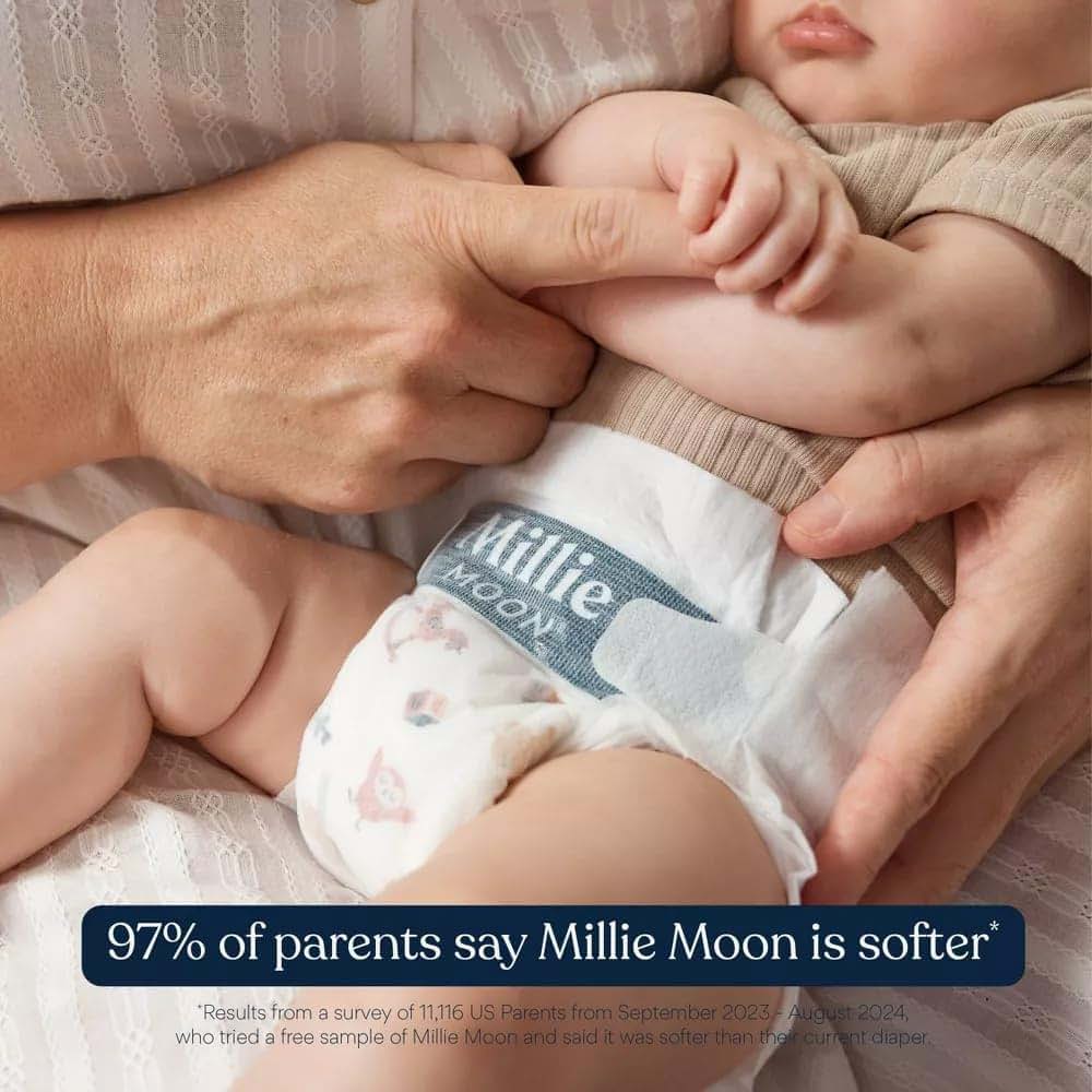 Genérico Millie Diapers Size 2, 88 Count & Sensitive Baby Wipes, 648 Count (photo 4)
