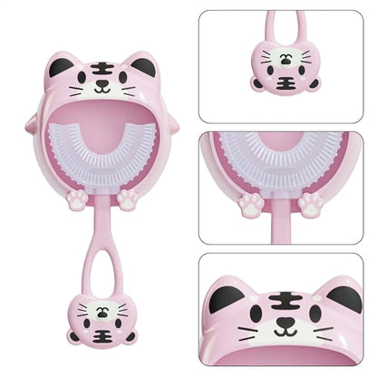 Genérico U Shape Infant Toothbrush With Soft Silicone Head (photo 3)