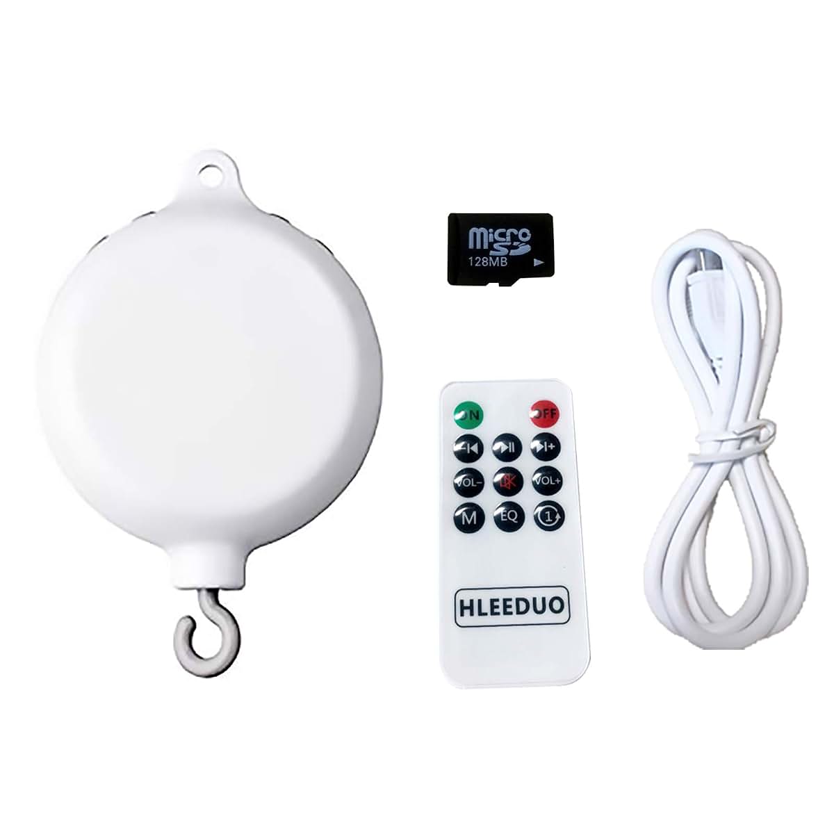HLEEDUO Crib Mobile Motor with Remote and Memory Card