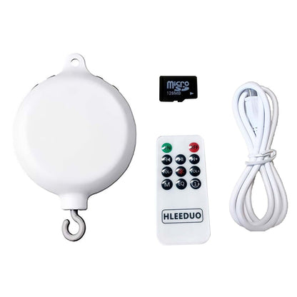 HLEEDUO Crib Mobile Motor with Remote and Memory Card