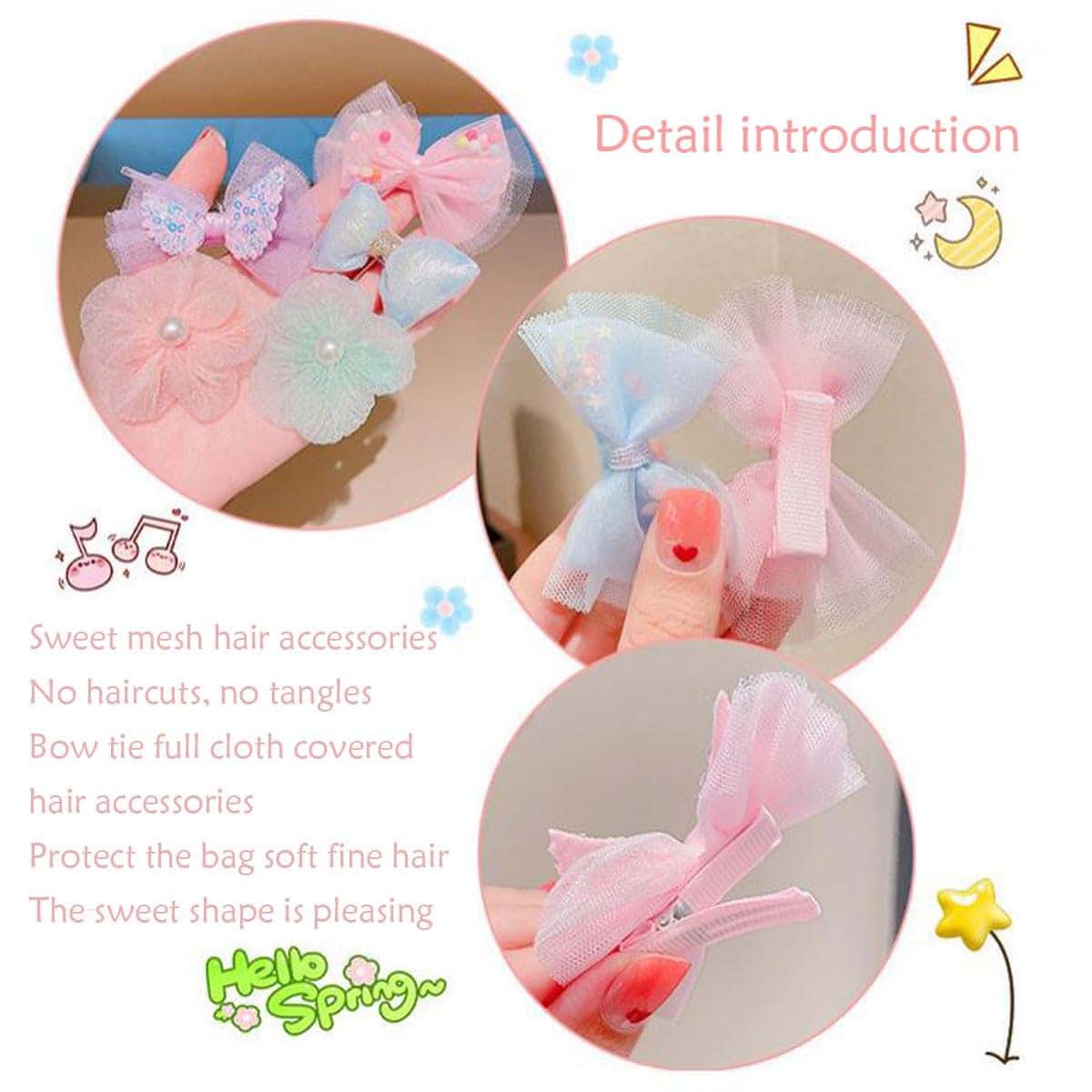 Kicwitgoo 40 Piece Cute Hair Accessories Bows and Clips for Baby Girls and Toddlers