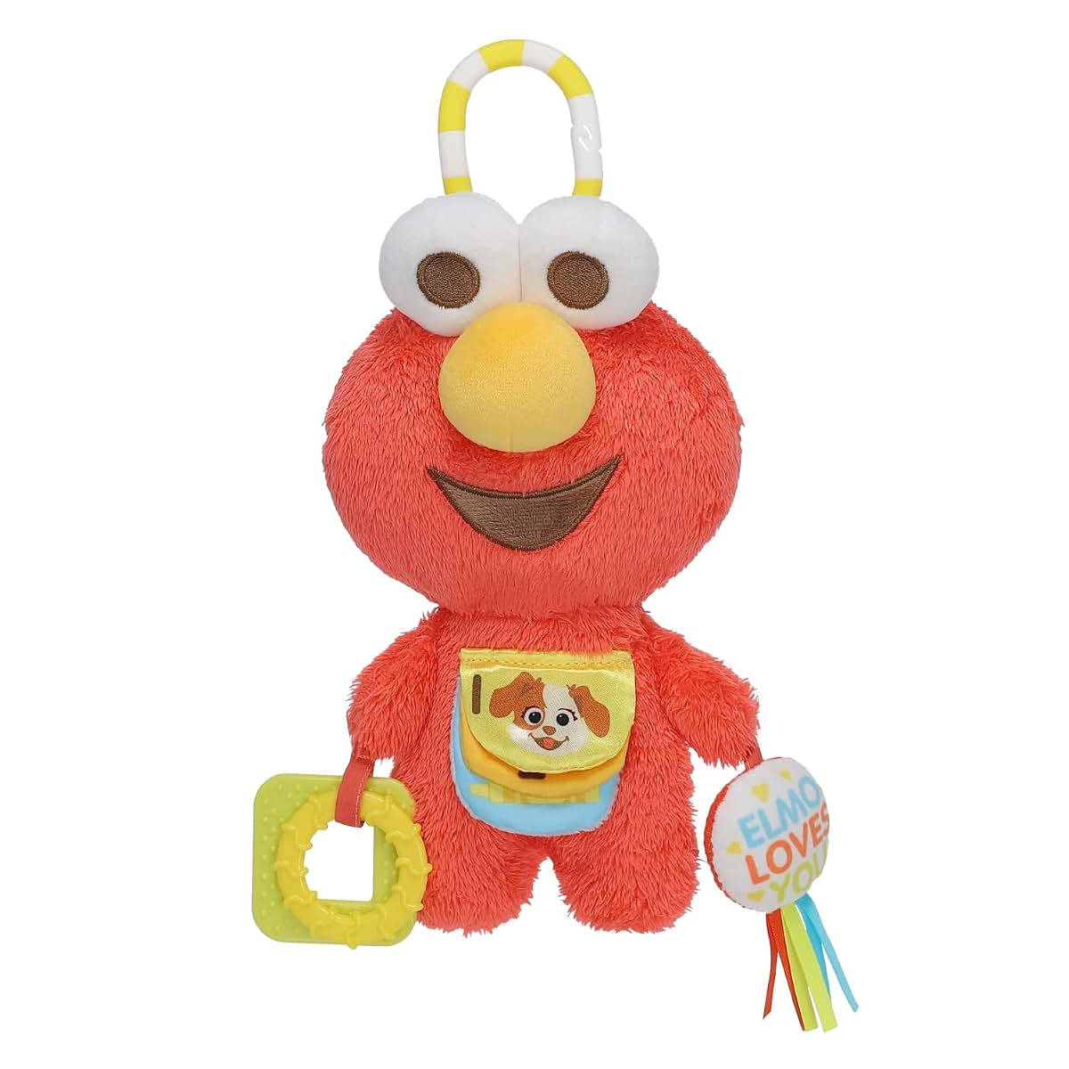 Sesame Street Elmo Activity Toy with Teether Rings and Sensory Sounds