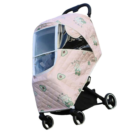 Vdaxvme Breathable Baby Pram Rain Cover Windproof Pushchair Weather Shield