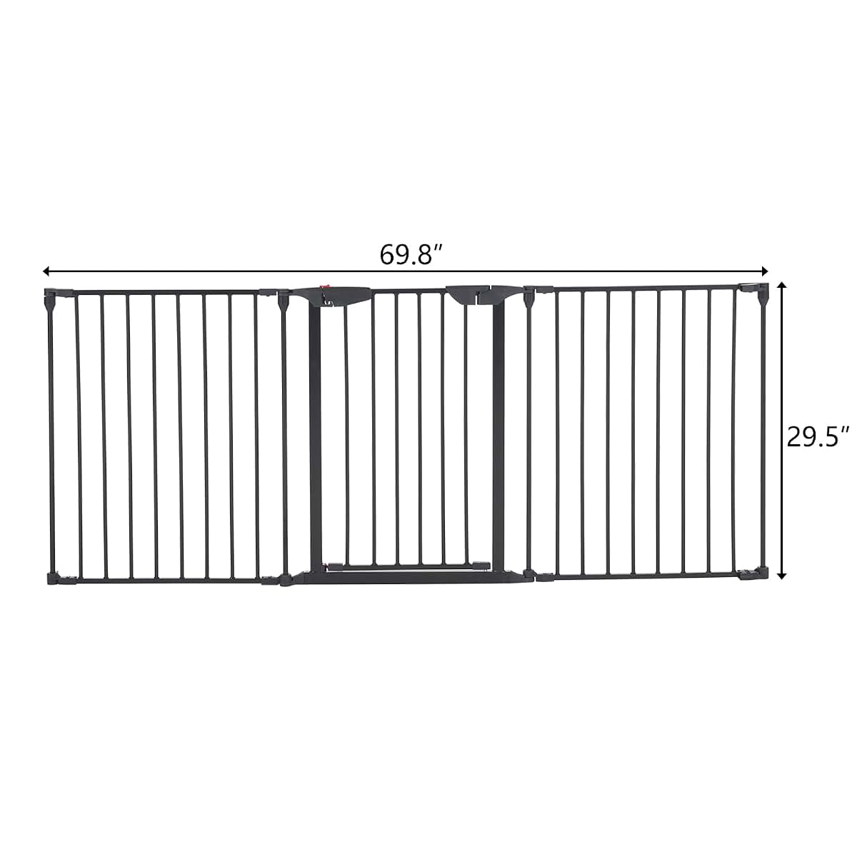 Volowoo Foldable Fireplace Fence,Metal Safety Fence/Play Yard Adjustable Fireplace Hearth BBQ Fire Gate Christmas Tree (photo 2)