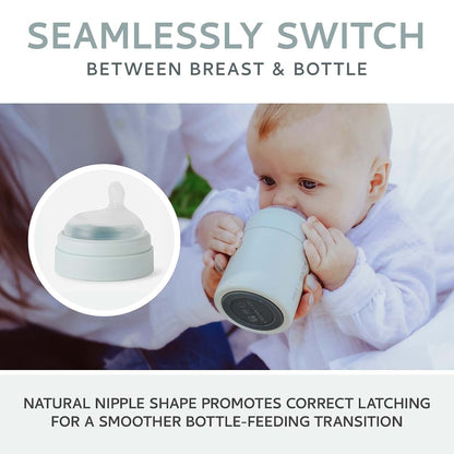 Milk & Water Silicone Anti Colic Baby Bottle Nipples for Feeding