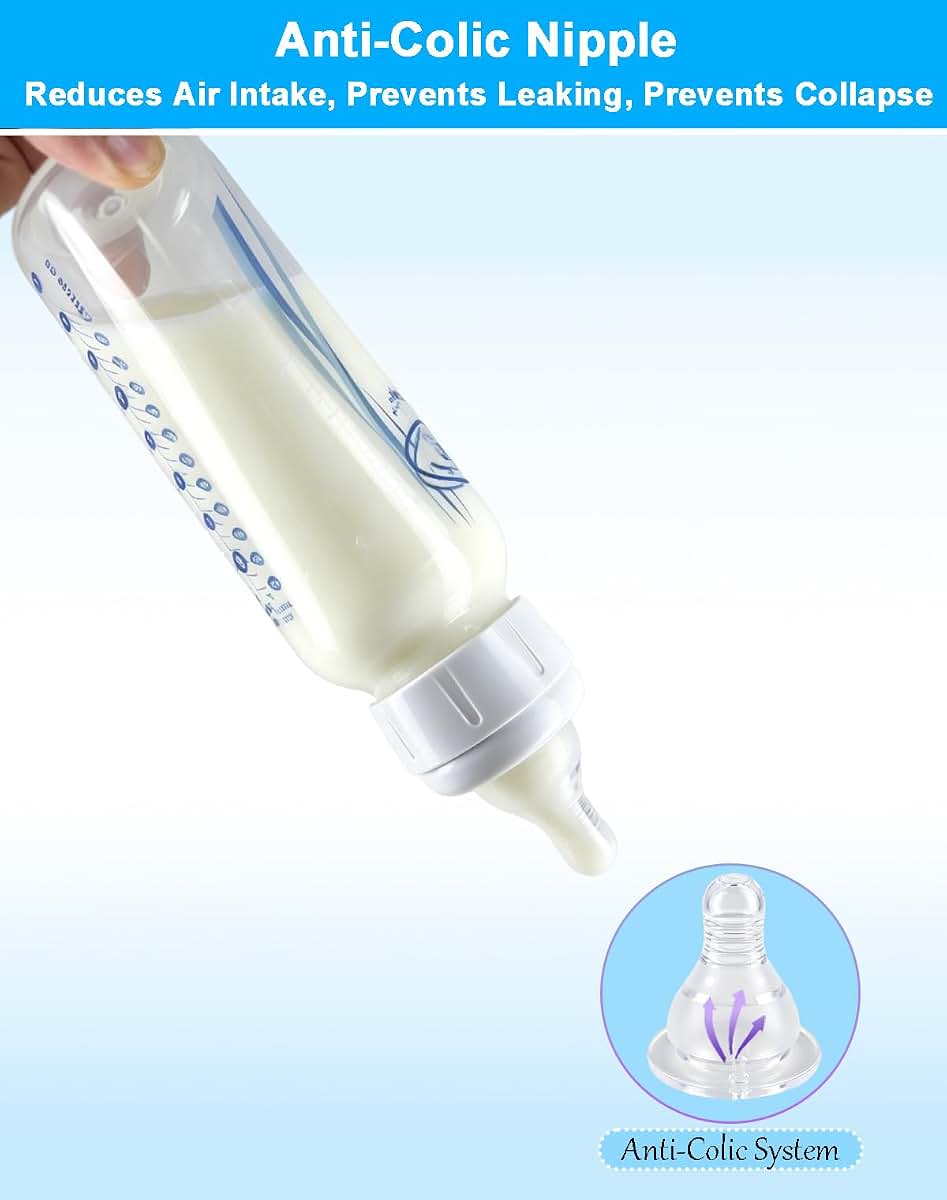 Honeykin Replacement Nipples Compatible with Dr. Brown's Narrow Baby Bottles, Soft Silicone Baby Bottle Nipples, Level (photo 4)