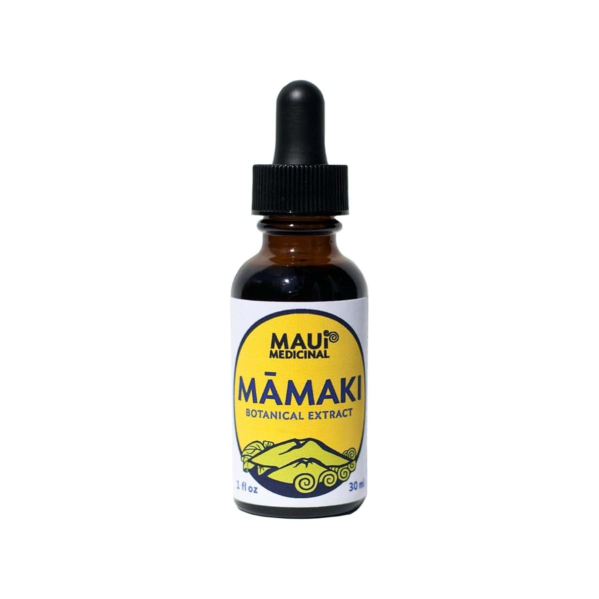 Maui Medicinal Herbs Mamaki Botanical Extract 1 fl oz Liquid Drops for Cardiovascular Support