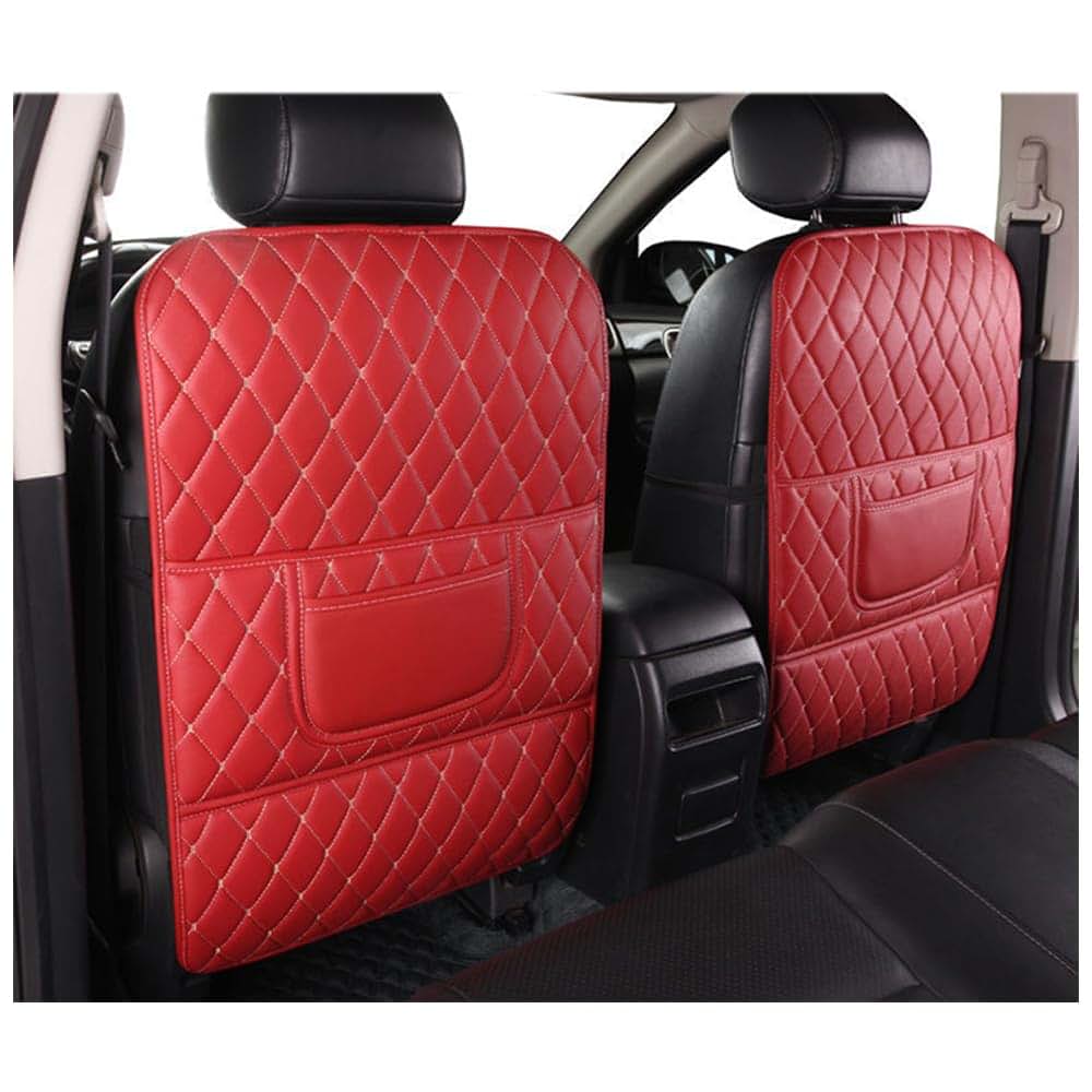 Dxdzznb Car Seat Kick Mat For Chevy Blazer, 2 Pack Red Seat Back Protector