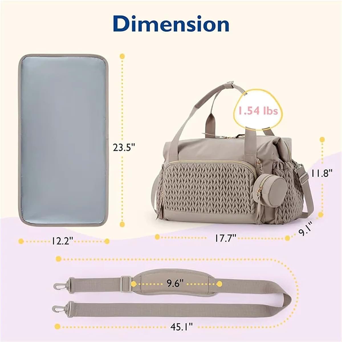 SSHLT Mommy Diaper Bag Large Capacity Tote