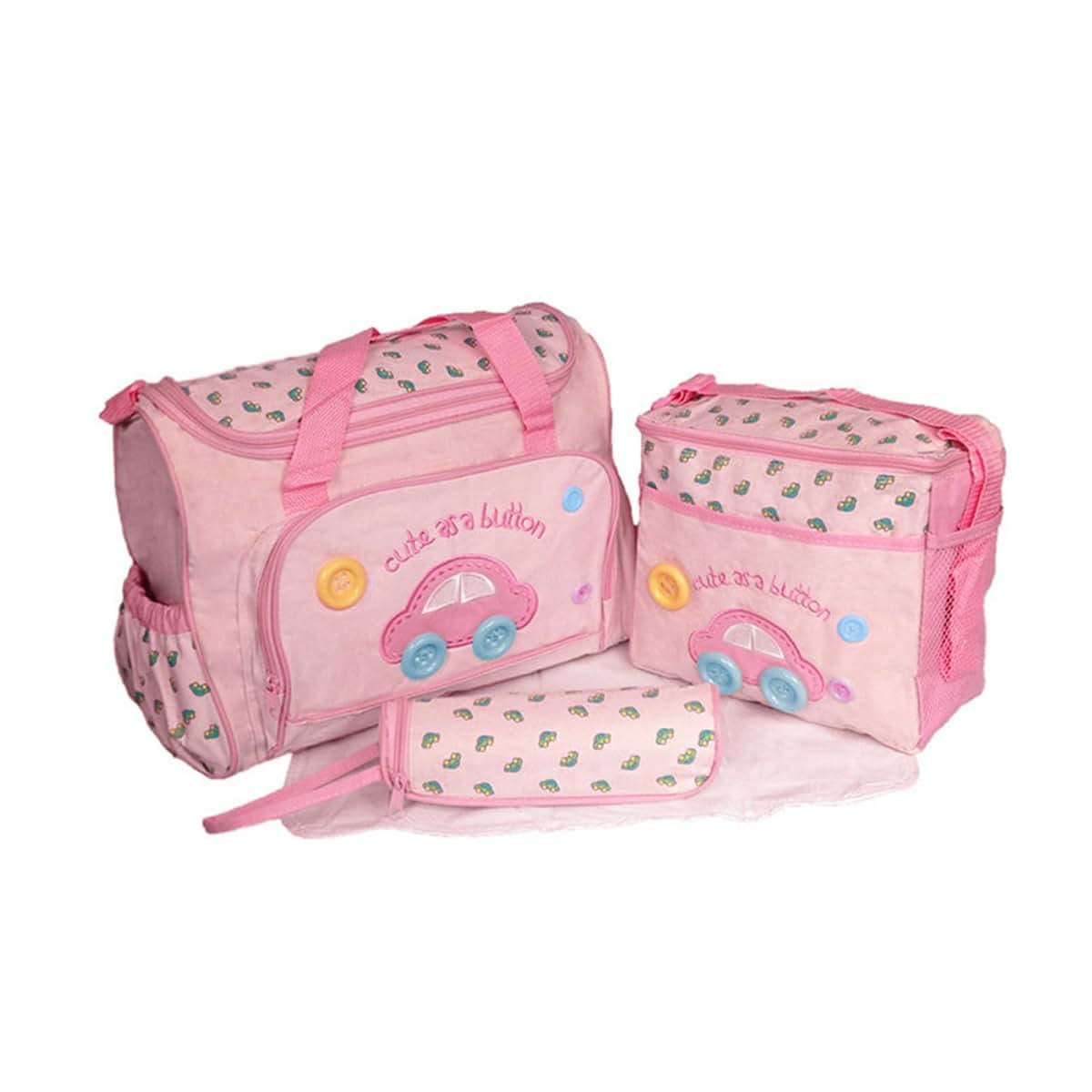 JAMIEKA 4Pcs Spacious Changing Bag Set, Storage Pockets, D