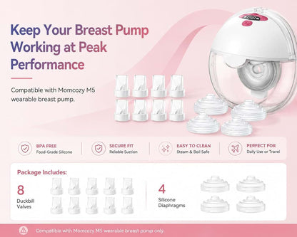 Realtrip Breast Pump Replacement Parts Kit Compatible With Momcozy M5