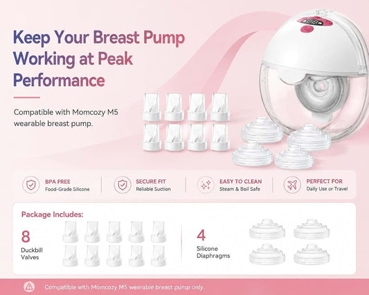 Realtrip Breast Pump Replacement Parts Kit Compatible With Momcozy M5