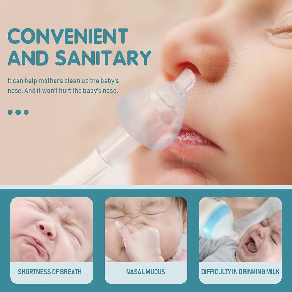 BabyOneStop Baby Silicone Newborn Snot Cleaner 2 Pack