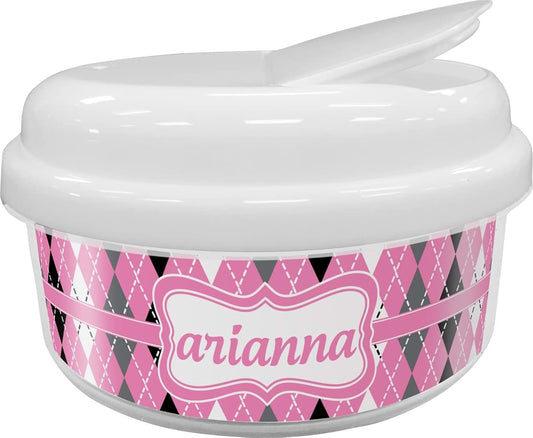 YouCustomizeIt Personalized Argyle Snack Container 12 oz