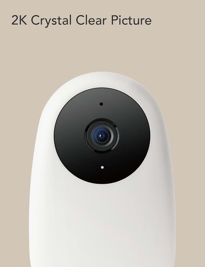 Nooie 2K Baby Monitor with Camera and Audio, Night Vision, Two-Way Audio, SD Card Included