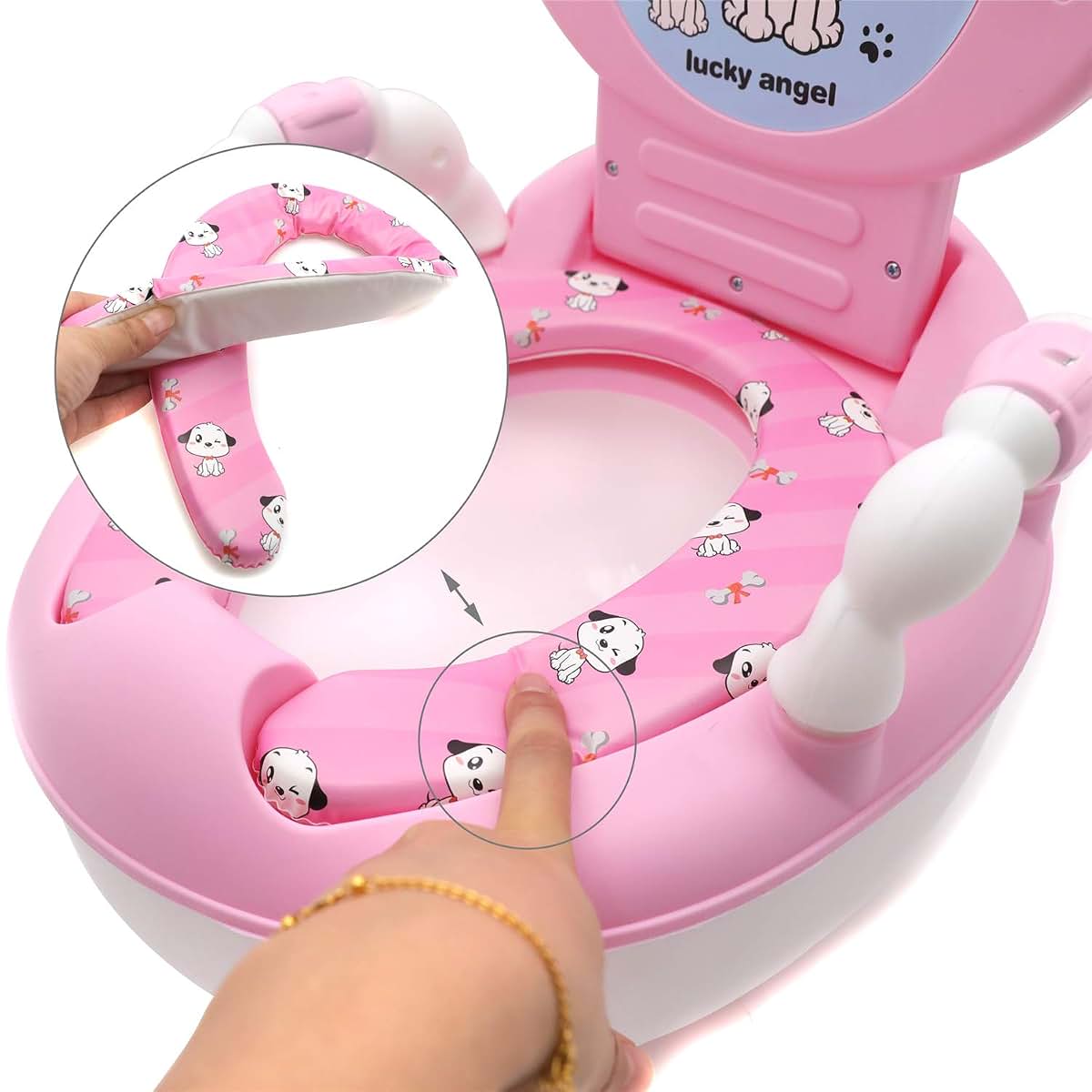 Httmt Portable Potty Training Toilet Seat Stool Chair