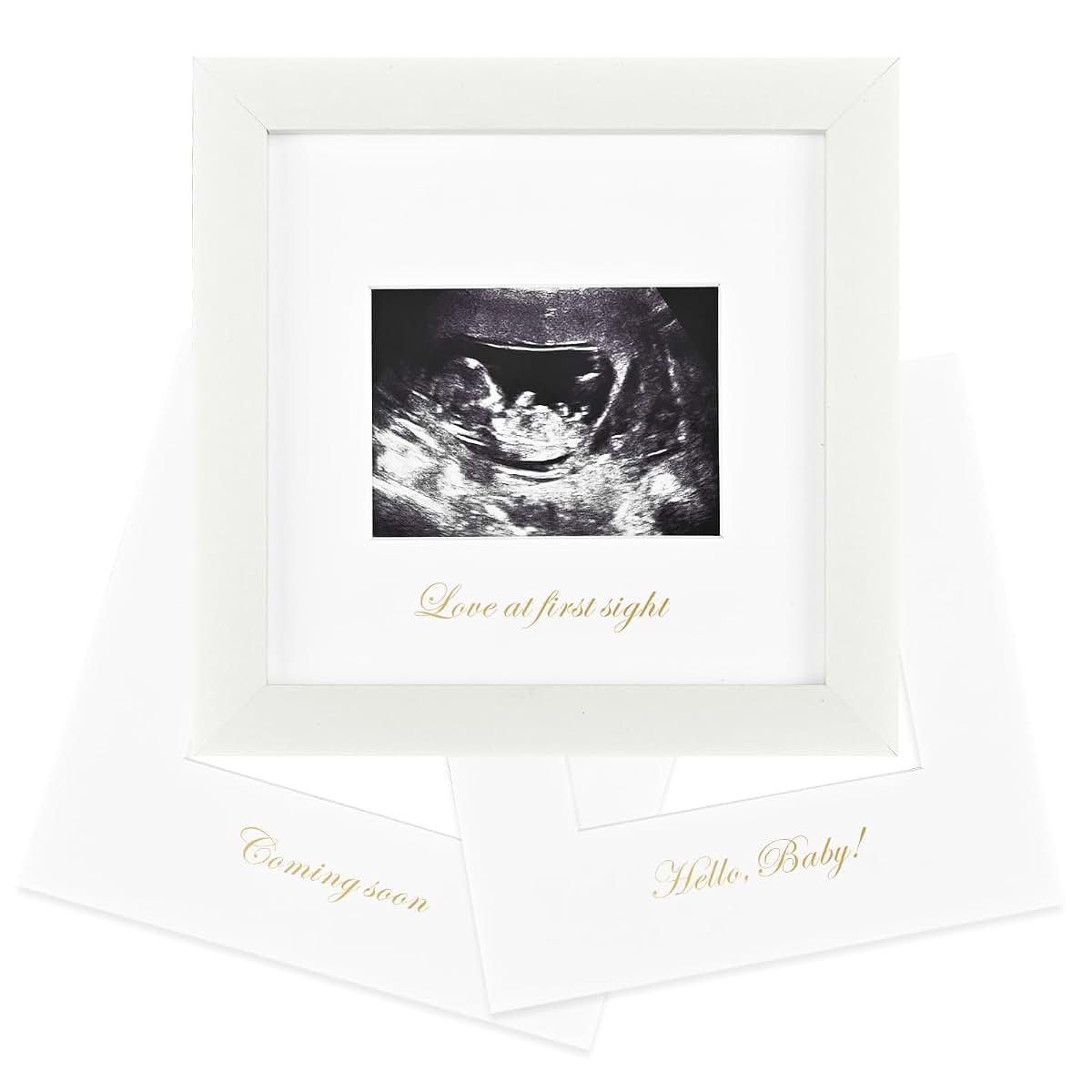 Sonogram Photo Frame | Solid Wood Baby Keepsake Display