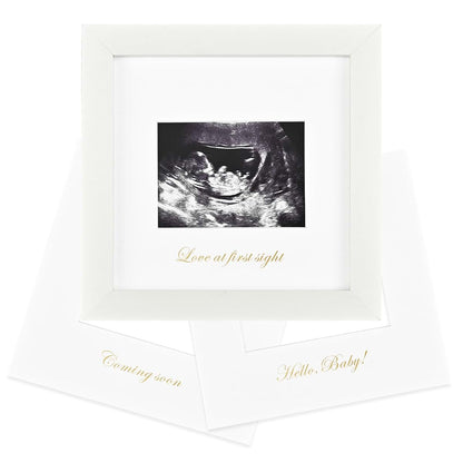 Sonogram Photo Frame | Solid Wood Baby Keepsake Display