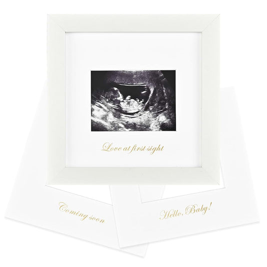 Sonogram Photo Frame | Solid Wood Baby Keepsake Display