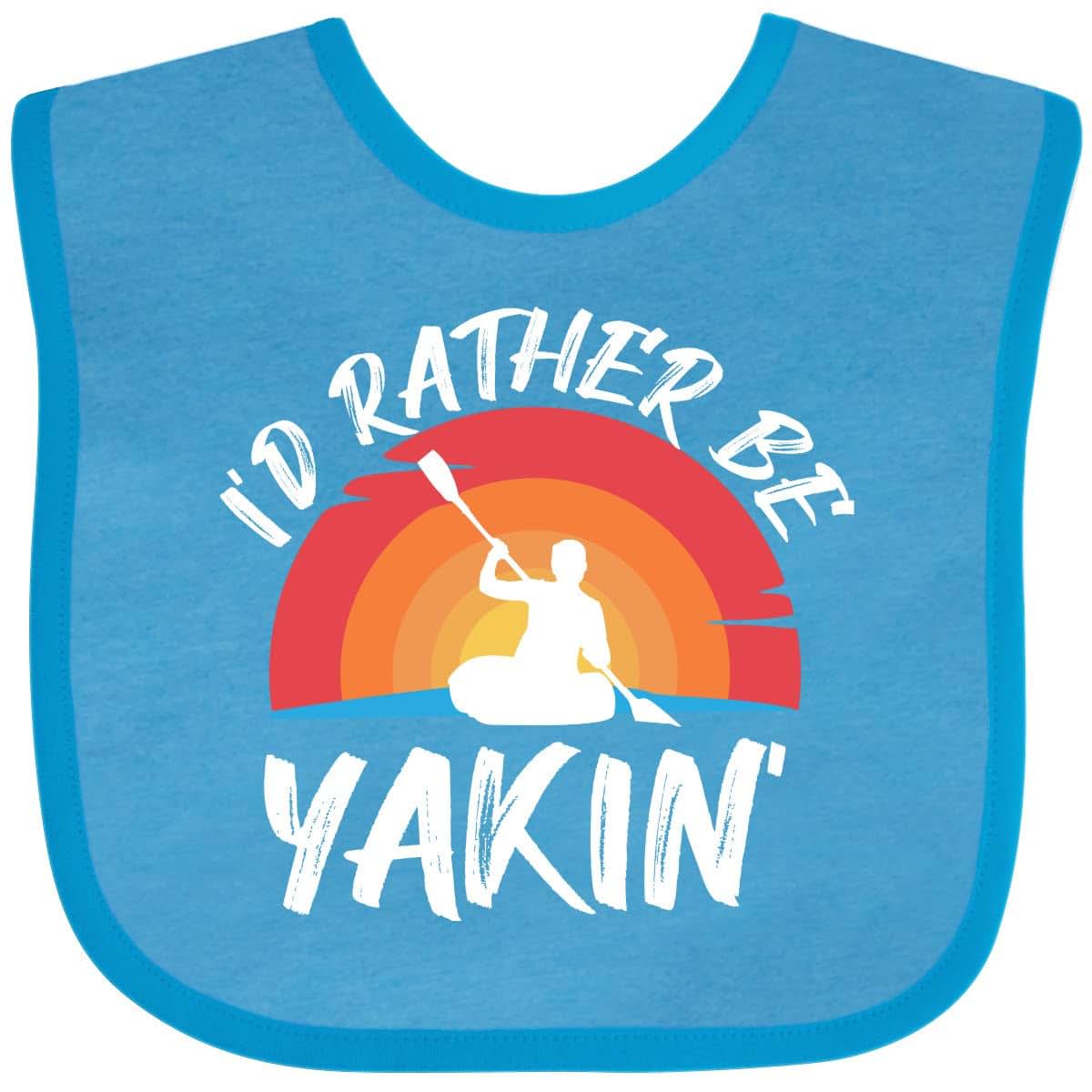 Inktastic Kayaking Vintage Style Baby Bib