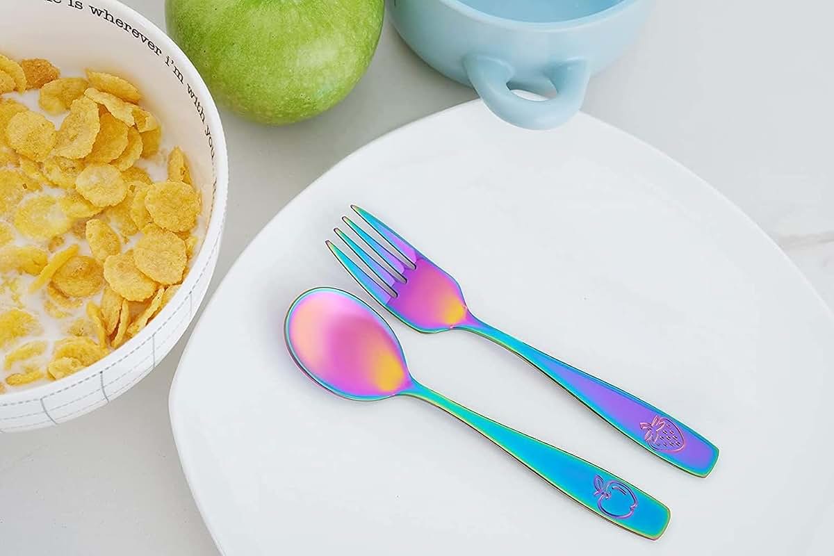 Stainless Steel Kids Utensil Set for Children (12 Pieces)