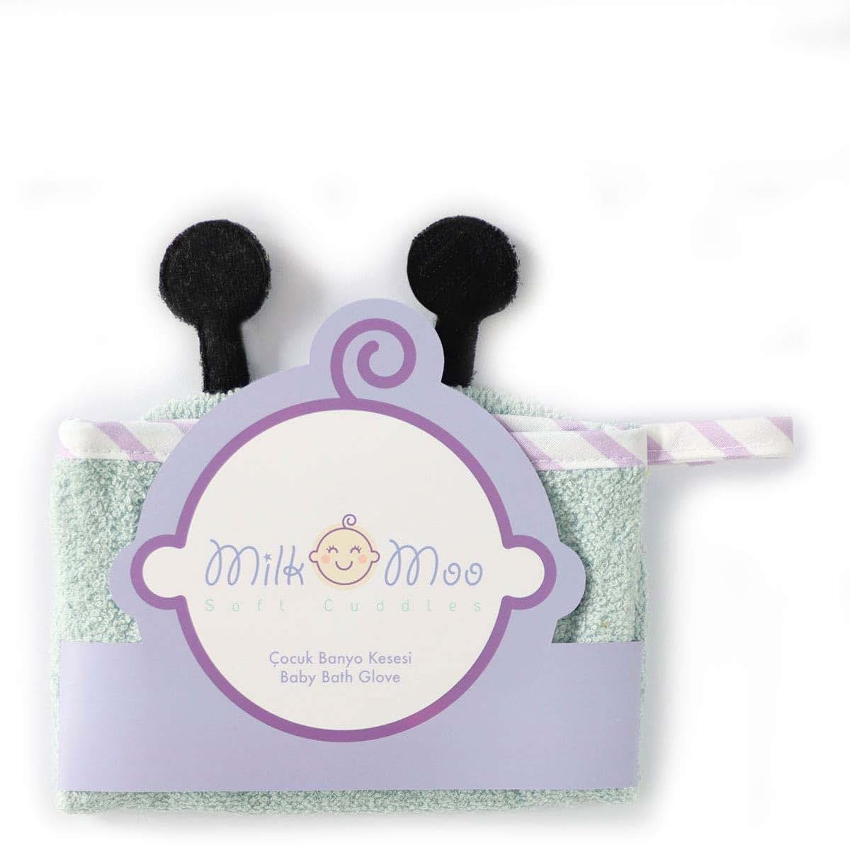 Milk Moo Soft Cuddles Milk&Moo Baby Bath Glove, 100% Cotton Oeko-Tex certificated Baby Sponge for Bathing, Ultra Soft (photo 3)