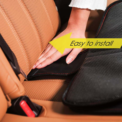 FASITE Car Seat Protector for Baby, Black, 2 Pack
