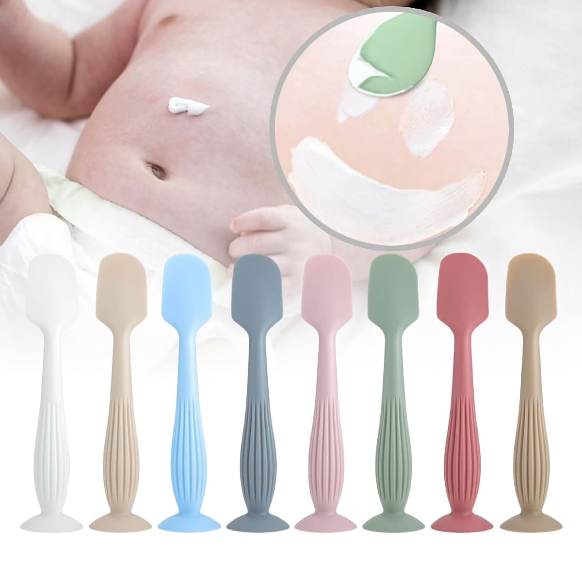 COYENRAT Silicone Baby Diaper Cream Applicator Spatula