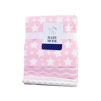 RTE 3 Stories Trading Company 5 Piece Baby Blanket Gift Set Pink (photo 4)