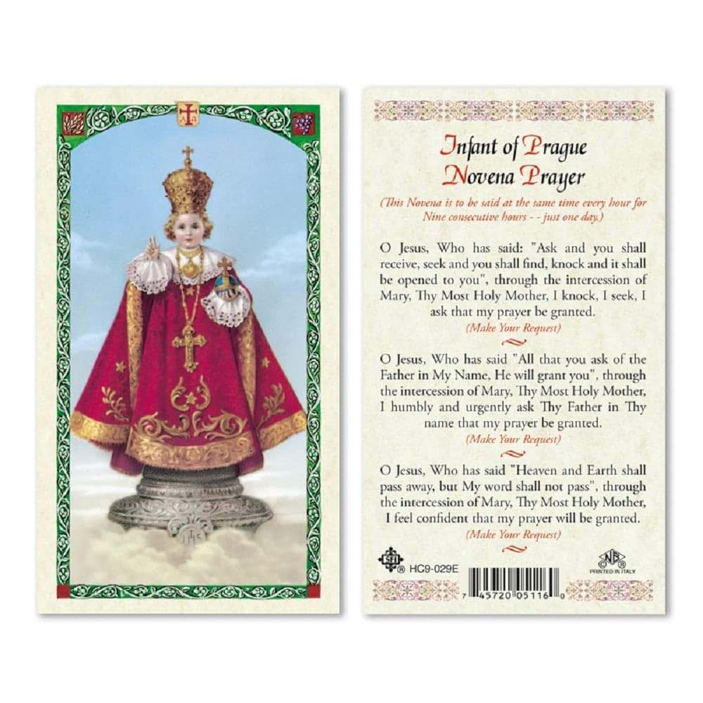 Infant of Prague Prayer Cards Novena Pack